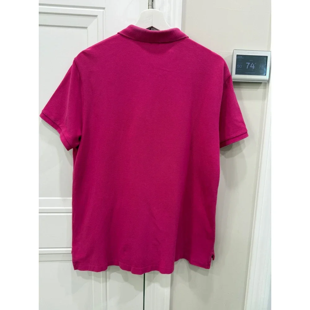 Polo Ralph Lauren Mens XL Classic Fit Pink Cotton Pique Short Sleeve Polo‎ Shirt